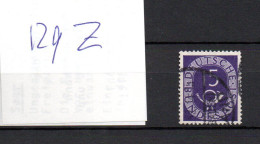 Bund 1951 Freimarke 129 Z (Kopfstehendes WZ) Posthorn Gebraucht - Used Stamps
