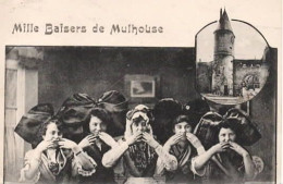 . 68 . Mille Baisers De MULHOUSE . Groupe D'Alsaciennes . - Mulhouse