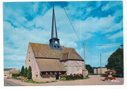 CPSM / CPM 10.5 X 15  Loiret ISDES Le Village Fleuri - L'Eglise - Autres & Non Classés