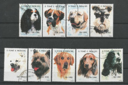 St Tome E Principe 1995 Dogs Y.T. 1264AU/1264BC (0) - Sao Tome And Principe
