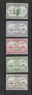 PALESTINE 1949 TRAINS-BATEAUX-AVIONS YVERT N°17/21 NEUF MNH** - Eisenbahnen
