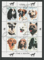St Tome E Principe 1995 Dogs Sheet  Y.T. 1264AU/1264BC (0) - São Tomé Und Príncipe