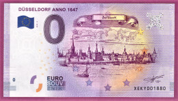 0-Euro XEKY 2019-5 DÜSSELDORF ANNO 1647 - STADTANSICHT VOM RHEINUFER - Private Proofs / Unofficial