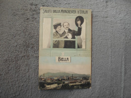 Cpa   Saluti Dalla Manchester D'Italia  Biella 1907 - Biella