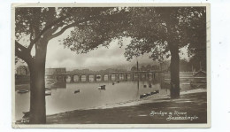 Postcard Devon Barnstaple Rp Bridge And River Posted 1927 Rp - Autres & Non Classés