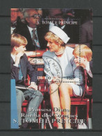 St Tome E Principe 1997 Princess Diana S/S Y.T. BF 164 (0) - Sao Tome Et Principe