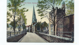 Postcard Devon Barnstaple The Parish Church Unused - Otros & Sin Clasificación
