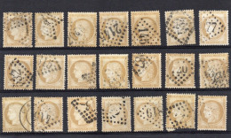 France Type Cérès  21 Timbres Pour Recherches - 1871-1875 Ceres