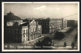 AK Bari, Strassenbahn Vor Dem Theater, Corso Vacour, Teatro Petruzzelli  - Tramways
