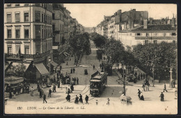 AK Lyon, Cours De La Liberte, Strassenbahn  - Tramways