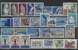 GRECIA 1967 ANNATA COMPLETA 30 VALORI INTEGRI  ** MNH LUSSO C2022 - Unused Stamps
