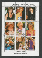 St Tome E Principe 1997 Princess Diana Sheet Y.T. 1265/1273(0) - São Tomé Und Príncipe