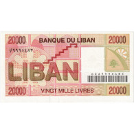 Billet, Liban , 20,000 Livres, KM:72, NEUF - Líbano