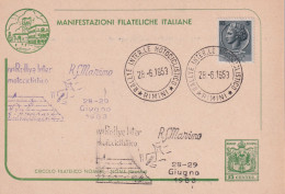 1953  SAN MARINO ANNULLO SPECIALE Figurato RALLY INTERNAZ. MOTOCICLISTICO - Motos