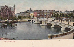 4850a111Amsterdam, Nieuwe Amstelbrug 1906.   - Amsterdam