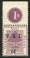 Orange Free State 1900. 1d PLATE 1 - RAISED STOPS. SACC 60*, SG 113* - Stato Libero Dell'Orange (1868-1909)