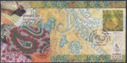 Inde India 2012 Special Cover Sanganeri Print, Cloth, Textile, Handicraft, Design, Fashion, Pictorial Postmark - Lettres & Documents