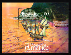 Gibraltar Block 75 Mit 1190 Postfrisch Schifffahrt Christoph Kolumbus #HS230 - Gibraltar