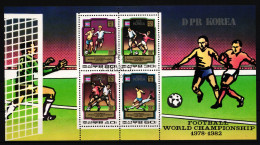 Korea Block 78 Gestempelt Ersttagsstempel, Fußball WM 1978-1982 #HR413 - Autres & Non Classés