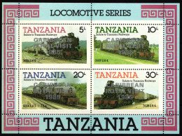 Tansania Block 51 A Postfrisch Lokomotiven #HR454 - Eisenbahnen