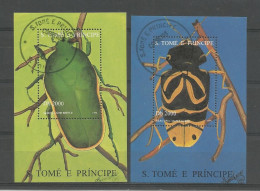 St Tome E Principe 1996 Beetles S/S Y.T. BF 163AL/163AM (0) - Sao Tome And Principe