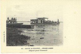 Cote D'Ivoire Grand Lahou Départ Pour Tiassalé - Elfenbeinküste