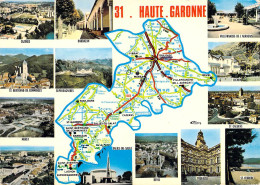 31 - Haute Garonne - Carte Géographique - Multivues - Autres & Non Classés