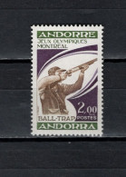 Andorra French 1976 Olympic Games Montreal, Shooting Stamp MNH - Sommer 1976: Montreal