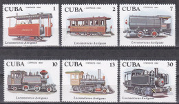 Kuba Cuba 1980 - Mi.Nr. 2506 - 2511 - Postfrisch MNH - Eisenbahnen Railways Lokomotiven Locomotives - Eisenbahnen