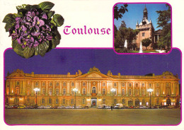31 - Toulouse - Le Donjon Du Capitole, Le Capitole La Nuit - Multivues - Toulouse