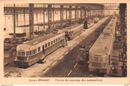 BOULOGNE-BILLANCOURT (92) Usines Renault - Chaine De Montage Des Automotrices Rapides (type V.H.) - Cpa - Boulogne Billancourt