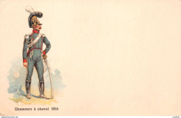 MILITARIA - UNIFORME - Chasseurs à Cheval 1814 - Chromolithographie - Carte Précurseur - Regiments