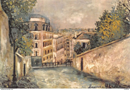 M. UTRILLO (1883-1956) Rue Du Mont Cenis CPM - Peintures & Tableaux