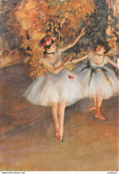 DEGAS EDGAR  Due Ballerine Sulla Scena Deux Danseuses Sur La Scene Two Dancers On The Stage CPM - Peintures & Tableaux