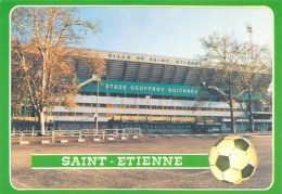 Stade Geoffroy Guichard Après Les Travaux D'agrandissement En 1984 Pour Le Championnat D'europe Des Nations Cpm - Soccer
