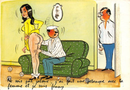 PÉTANQUE - Série Les Boulistes - NE SOIS PAS JALOUX ! Cpsm GF 1972 # Pin-up # Fesses # - Humour