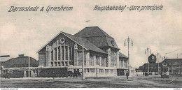 DEUTCHLAND►DARMSTADT & GRIESHEIM►CPA►±1910◄ HAUPTBAHNHOF▬ GARE PRINCIPALE ◄►CARTE A SYSTÈME - Darmstadt