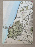 GEOGRAPHICAL POSTCARD - Map Of Jaffa And Its Surroundings From 1878 ISRAEL - Israel