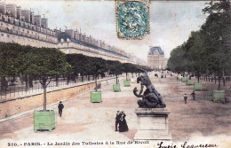 75 -  PARIS 01 - Le Jardin Des Tuileries Et La Rue De Rivoli - Arrondissement: 01