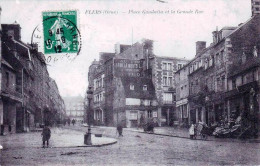 61 - Orne -  FLERS  -  Place Gambetta Et La Grande Rue - Flers