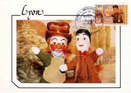 69 - LYON -  Guignol Et Gnafron - Theatre De Marionnettes - L . Mourguet ( Createur De Guignol )  - Autres & Non Classés
