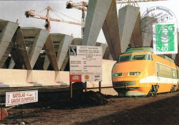 69 -  LYON -  Travaux De La Gare De Lyon Satolas - Prolongement De La Ligne TGV Rhone Alpes Jusqu A Valence - Autres & Non Classés