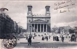 75 - PARIS 10 - Square Cavaillé-Coll  -  église Saint Vincent De Paul - Distrito: 10