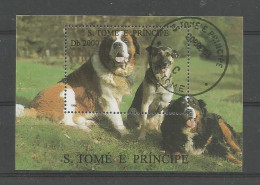 St Tome E Principe 1995 Dogs S/S Y.T. BF 163F (0) - São Tomé Und Príncipe