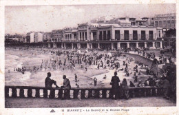 64 - Pyrenées Atlantiques -  BIARRITZ - La Casino Et La Grande Plage - Biarritz