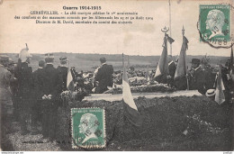 Militaria / 54 / Gerbéviller-  Discours De M. David, Secrétaire Du Comité Des Sinistrés - CPA - Guerre 1914-18
