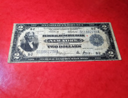 1918 USA $2 DOLLARS FRN NEW YORK UNITED STATES BANKNOTE CIRCULATED  BILLETE ESTADOS UNIDOS *COMPRAS MULTIPLES CONSULTAR* - Federal Reserve Notes (1914-1918)
