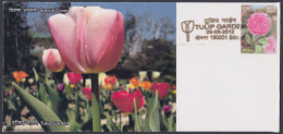 Inde India 2012 Special Cover Tulip Garden, Tulips, Flower, Flowers, Mountain, Flora, Pictorial Postmark - Lettres & Documents