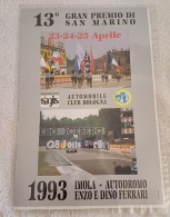 Altri Temi E Collezioni - Poster Automobilismo F1 - 13° Gran Premio Di San Marino - - Car Racing - F1