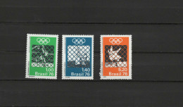 Brazil 1976 Olympic Games Montreal, Basketball, Sailing, Judo Set Of 3 MNH - Zomer 1976: Montreal